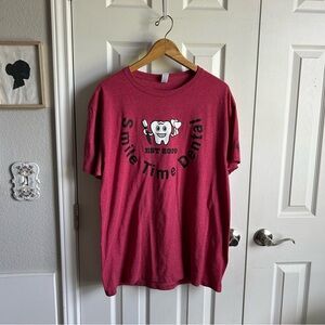 Smile Time Dental red short sleeve tshirt